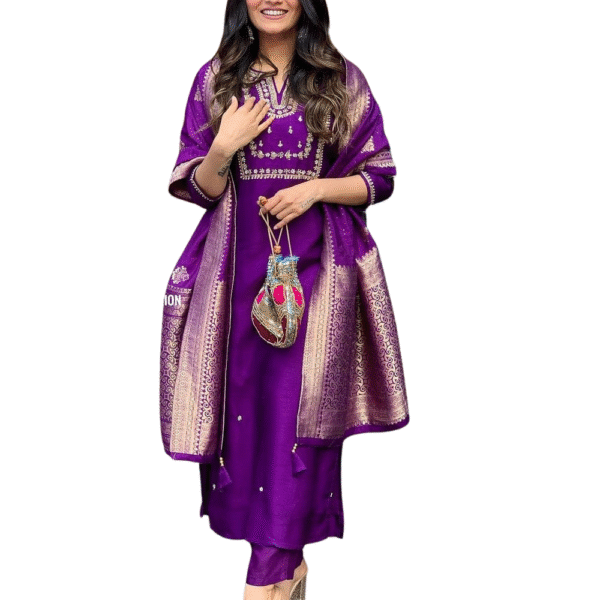 Comfort Meets Elegance ? Printex & Embroidered Cotton Dress (XL)